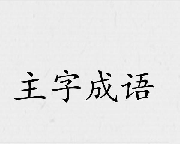 主字成语