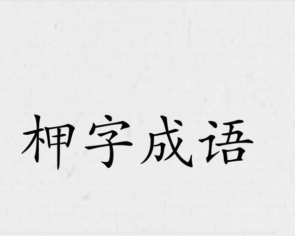 柙字成语