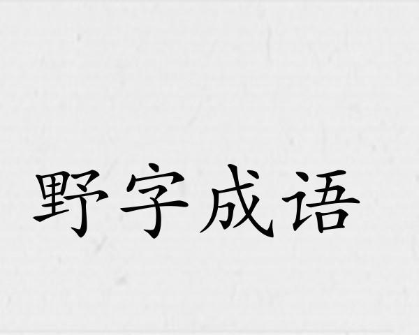 野字成语