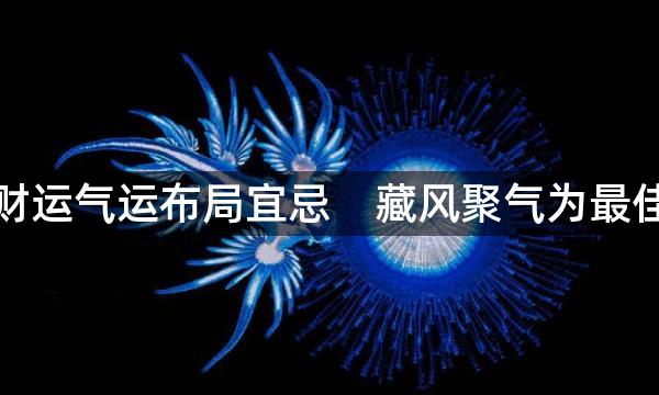 居家财运气运布局宜忌    藏风聚气为最佳平衡