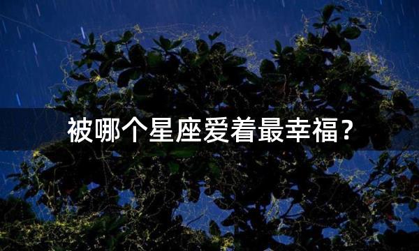 被哪个星座爱着最幸福？