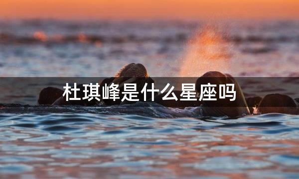 杜琪峰是什么星座吗