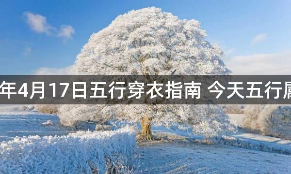 2023年4月17日五行穿衣指南 今天五行属什么