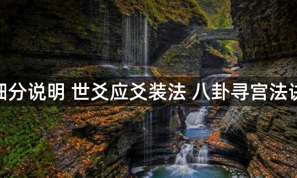 六爻断卦基础细分说明 世爻应爻装法 八卦寻宫法诀 地支装法……