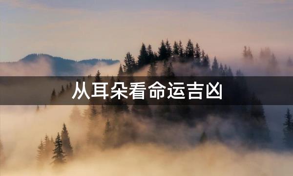 从耳朵看命运吉凶，快来对照吧