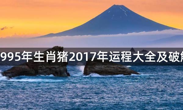 1995年生肖猪2017年运程大全及破解