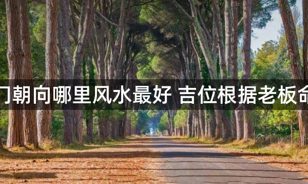 公司大门朝向哪里风水最好 吉位根据老板命相决定