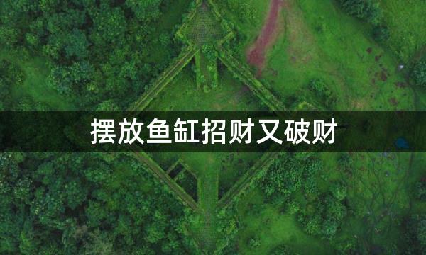 摆放鱼缸招财又破财