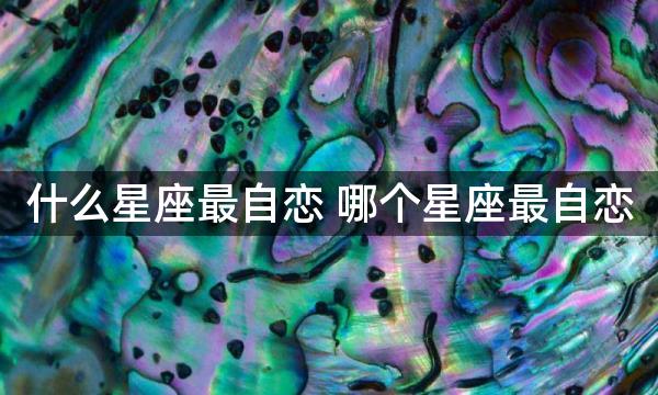 什么星座最自恋 哪个星座最自恋