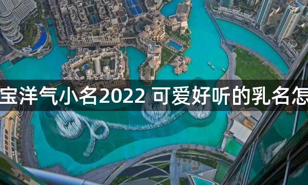 男宝宝洋气小名2022 可爱好听的乳名怎么取