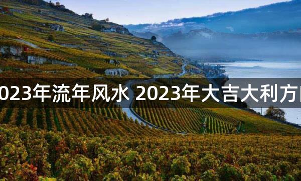 2023年流年风水 2023年大吉大利方向