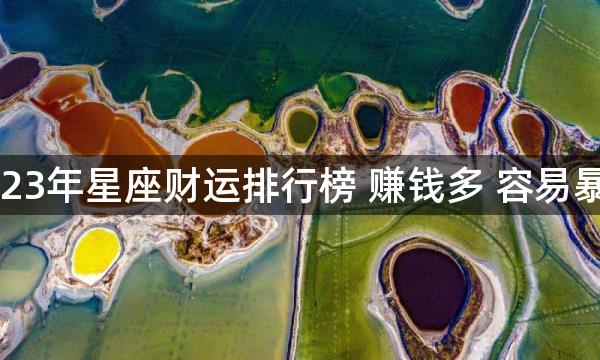 2023年星座财运排行榜 赚钱多 容易暴富