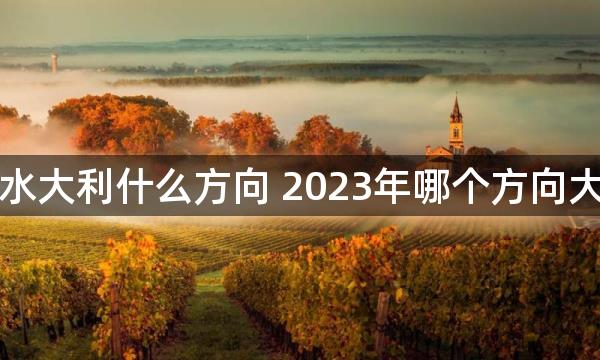 今年风水大利什么方向 2023年哪个方向大吉大利