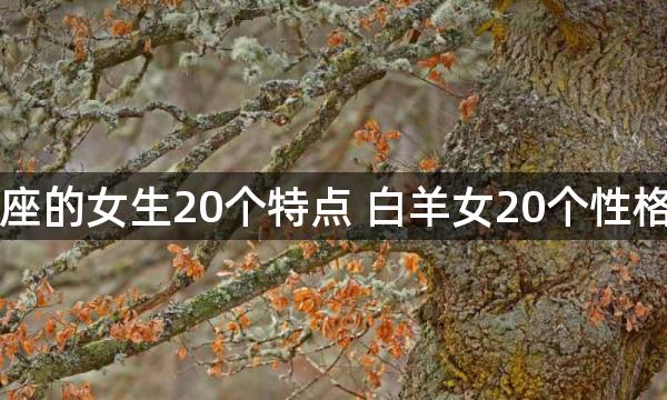 白羊座的女生20个特点 白羊女20个性格分析