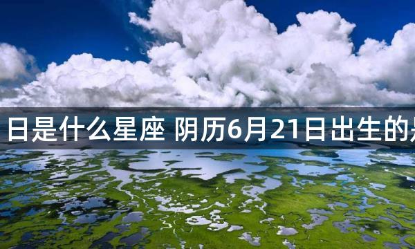 阴历6月21日是什么星座 阴历6月21日出生的是什么星座