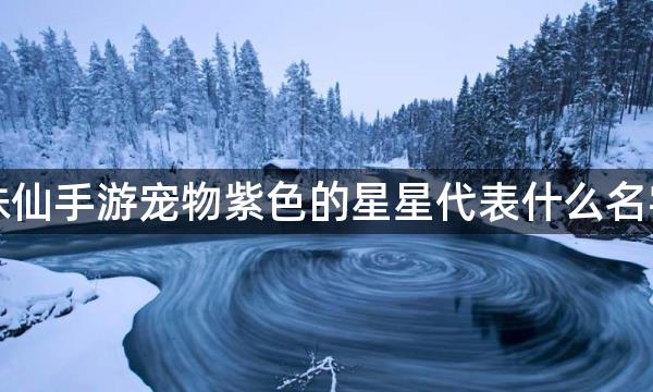 诛仙手游宠物紫色的星星代表什么名字