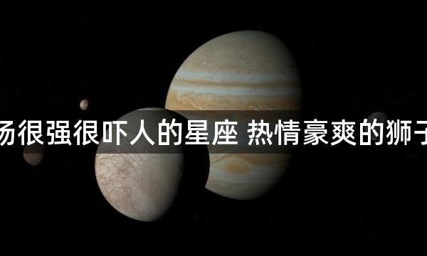 气场很强很吓人的星座 热情豪爽的狮子座