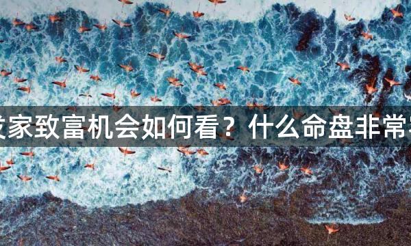 紫微斗数发家致富机会如何看？什么命盘非常容易发横财