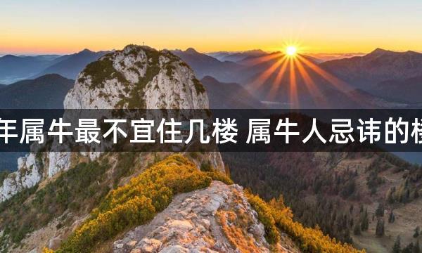 97年属牛最不宜住几楼 属牛人忌讳的楼层