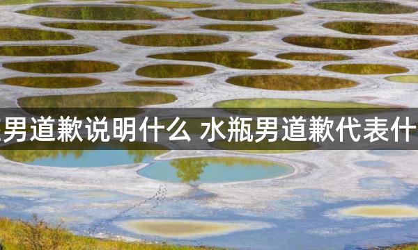 水瓶座男道歉说明什么 水瓶男道歉代表什么意思