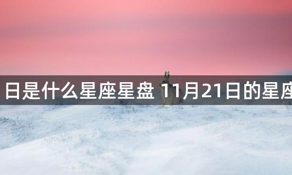 11月21日是什么星座星盘 11月21日的星座是什么