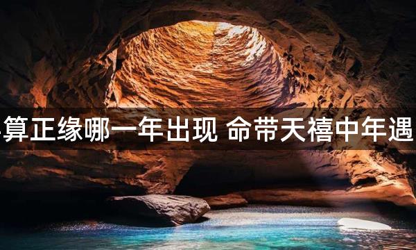 八字算正缘哪一年出现 命带天禧中年遇真爱